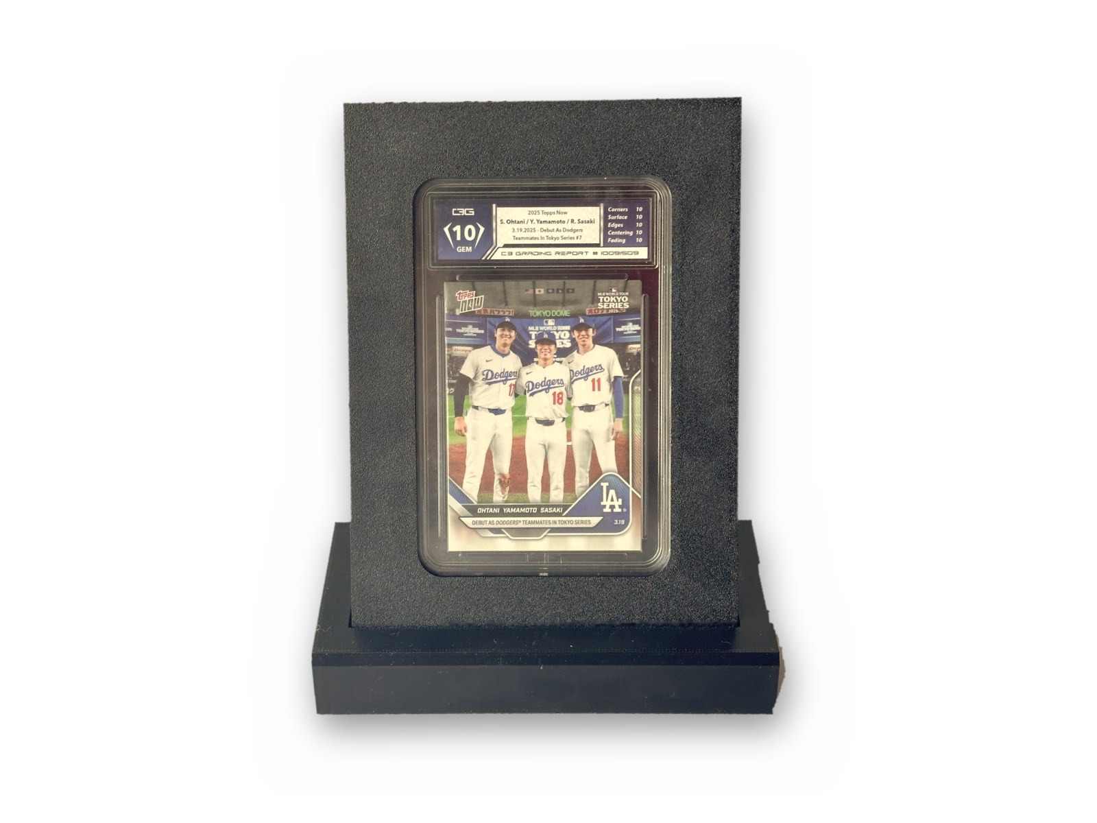 A TrueFit frame standing on the universal display base