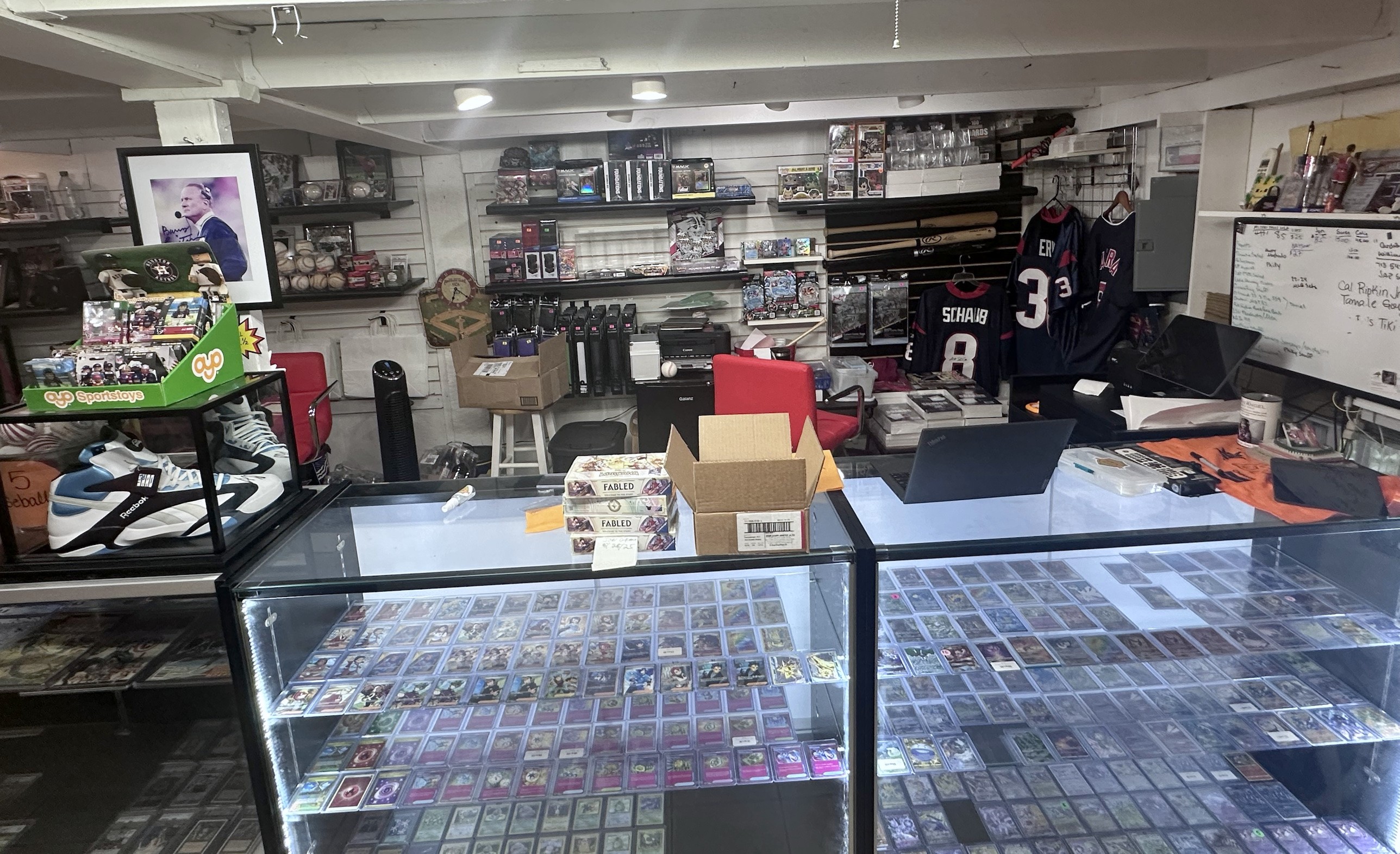 The card shop counter
